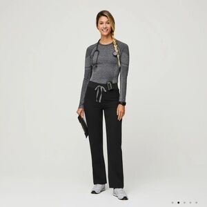 Black Womens FIGS scrub pants
